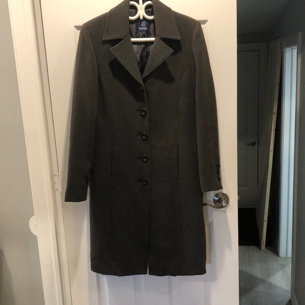Reitmans ladies size 3 charcoal coat